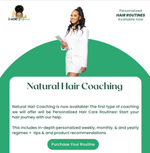 Load image into Gallery viewer, Natural Hair Coaching 1on1 Session
